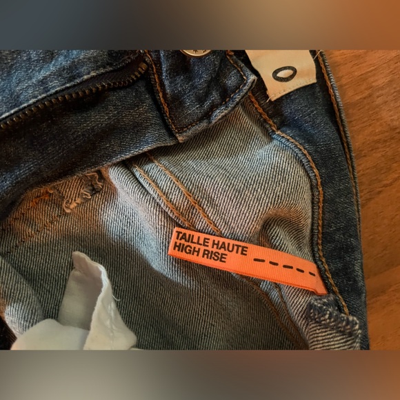 Distressed High Rise Garage Denim Shorts - Picture 5 of 5